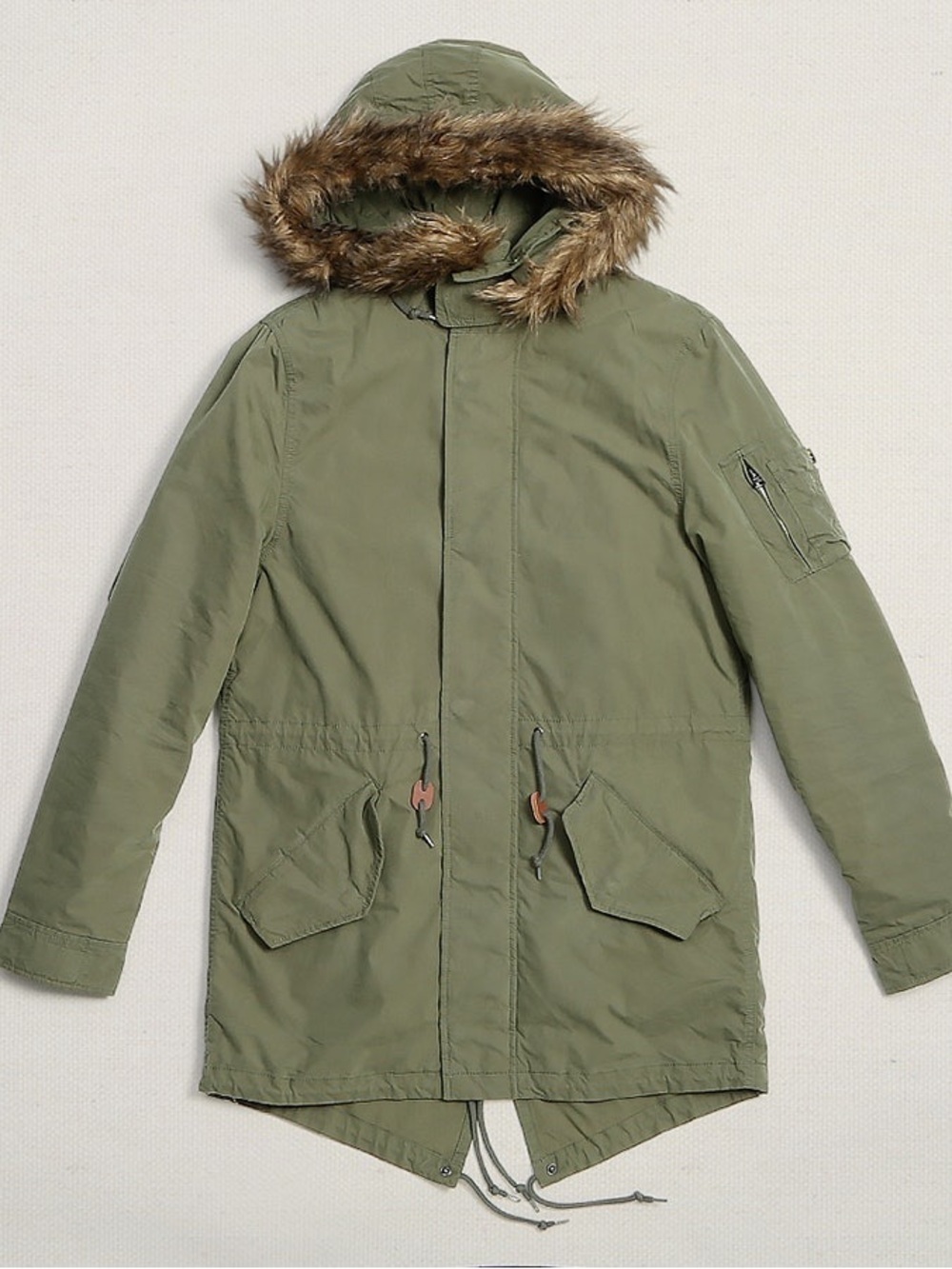 Alpha Industries Olive Green J-4 Fishtail Parka